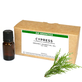 10x Ätherisches Bio-Zypressenöl 10 ml - ohne Etikett