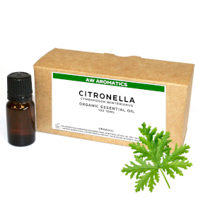 10x Bio-ätherisches Citronella-Öl 10 ml - ohne Etikett