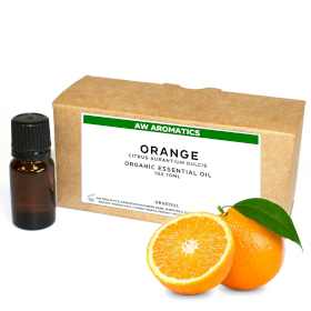 10x Ätherisches Bio-Orangenöl 10 ml -ohne Etikett