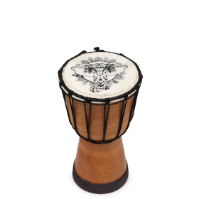 Handgefertigte Djembe-Trommel mit breiter Decke - 20cm