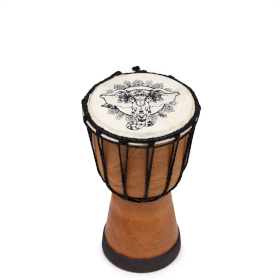 Handgefertigte Djembe-Trommel mit breiter Decke - 20cm