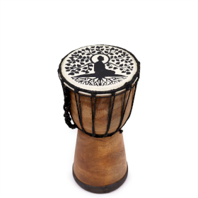 Handgefertigte Djembe-Trommel mit breiter Decke - 25cm