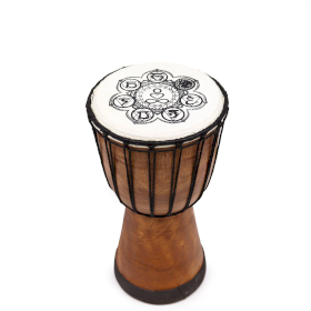 Handgefertigte Djembe-Trommel mit breiter Decke - 30cm