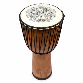 Handgefertigte Djembe-Trommel mit breiter Decke - 50cm