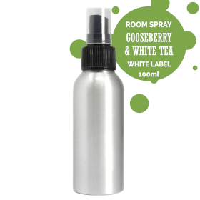 6x Premium Raumsprays - 100ml - Stachelbeere & Weißer Tee- ohne Etikett