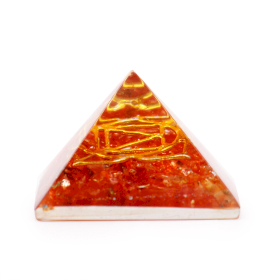 kleineOrgonit Pyramide 25mm Gem Chips und Kupfer