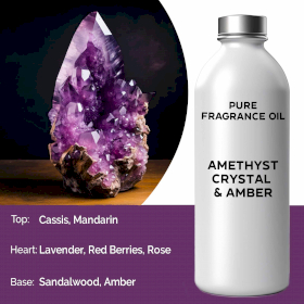 Amethystkristall und Bernstein – reines Duftöl- 500ml