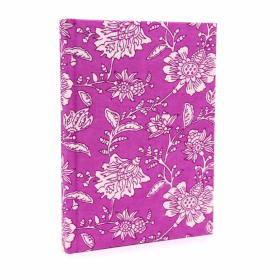 Baumwollgebundene Notizbücher 20x15cm - 96 Seiten – Antik-Fuchsia