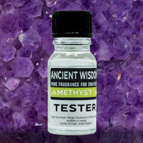 10 ml Duftöl-Tester - Amethystkristall und Bernstein
