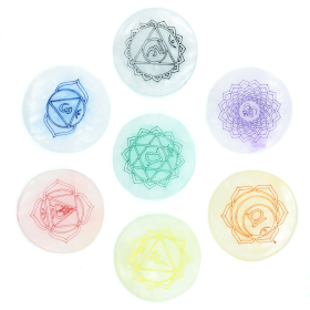 Chakra-Set mit 7 Tellern