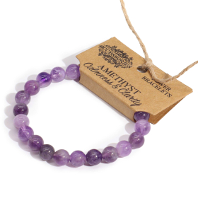 4x Kraftarmband - Amethyst