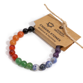 4x Kraftarmband - Chakra-Steine