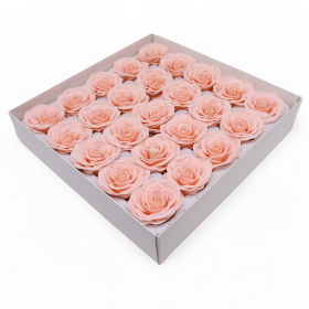 25x DIY Seifenblumen - Große (7-lagige) Vintage Rose - Edwardianisches Erröten