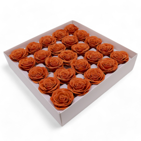 25x DIY Seifenblumen - Große (7-lagige) Vintage Rose - Java-Nelke