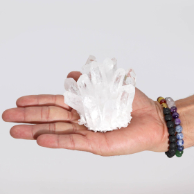 Cluster aus natürlichem Quarz – reiner Quarz (ca. 250–300 g, 8 cm)