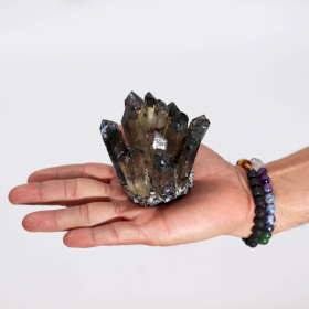Cluster aus natürlichem Quarz – Rauchquarz (ca. 250–300 g, 8 cm)