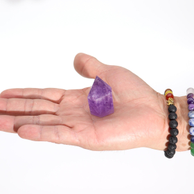 Kleine Amethystpunkte in satter Farbe (ca. 4–5,5 cm)
