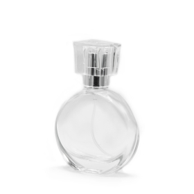 6x Ovale 30-ml-Flasche, silbernes Spray und Kristallverschluss