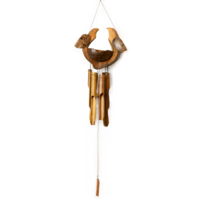 Windspiel aus Bambus – Natürliches Finish – Ehemann & Ehefrau