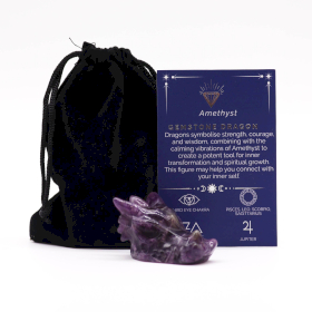 Kleiner Edelstein Drachenkopf- Amethyst 45x30x28mm