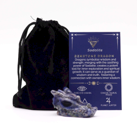 Kleiner Edelstein Drachenkopf- Sodalith 45x30x28mm
