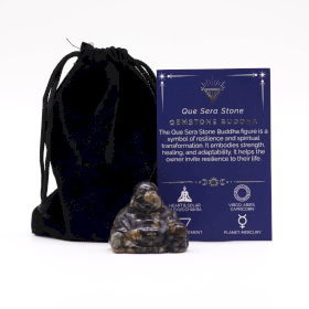 Kleiner Edelstein Buddha - Que Sera-Stein 35x40x23mm