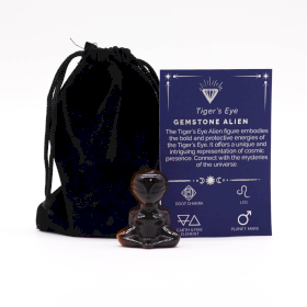 Edelstein-Alien -Tigerauge 40x30x15mm