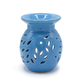 3x Blumen- Duftlampe - Blau
