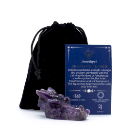 Großer Edelstein Drachenkopf- Amethyst 60x30x35mm