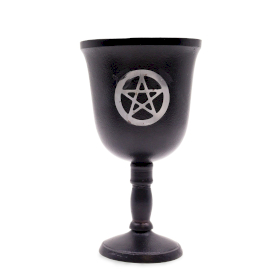 Eiserner Ritualkelch - Fünfeck - 20x11cm