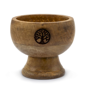 Große Ritualschale Räucherkegelhalter 11x9cm - Lebensbaum