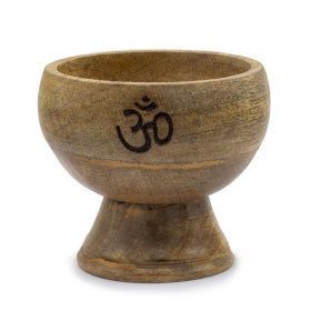 Große Ritualschale Räucherkegelhalter 11x9cm - Om