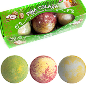 3x 3er-Packung Piña Colada-Badebomben