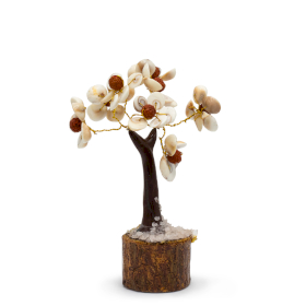 Med Gomati Chakra Kreis Steinbaum mit Rudraksha (45 Steine)