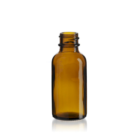 120x 30ml Boston-Flasche aus bernsteinfarbenem Glas – ohne Verschluss