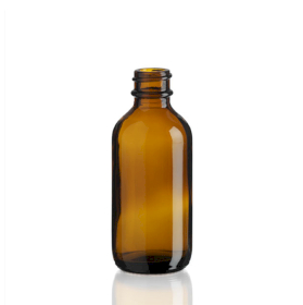 80x 60ml Boston-Flasche aus bernsteinfarbenem Glas – ohne Verschluss