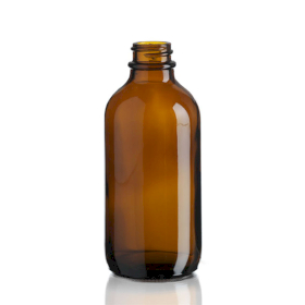 48x 230ml Boston-Flasche aus bernsteinfarbenem Glas – ohne Verschluss