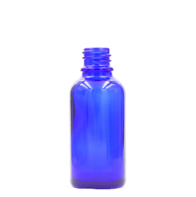 156x 15 ml blaue Tropfflasche aus Glas – ohne Verschluss