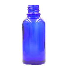 70x 100 ml blaue Tropfflasche aus Glas – ohne Verschluss