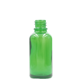 156x 15 ml Tropfflasche aus grünem Glas – ohne Verschluss