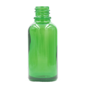 70x 100 ml Tropfflasche aus grünem Glas – ohne Verschluss