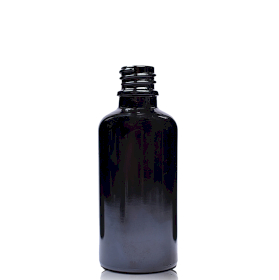 156x 15 ml schwarze Flasche aus Glas – ohne Verschluss