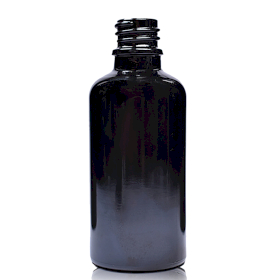 70x 100 ml schwarze Flasche aus Glas – ohne Verschluss