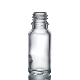 156x 15 ml Flasche aus klarem Glas – ohne Verschluss