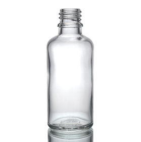 168x 100 ml Flasche aus klarem Glas – ohne Verschluss