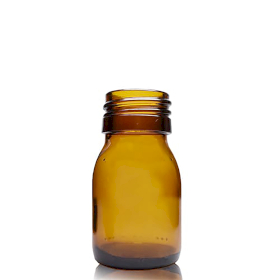 110x 30 ml Medizinflasche aus Braunglas – ohne Verschluss