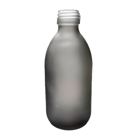 36x 300 ml Medizinflasche aus grauem Milchglas – ohne Deckel