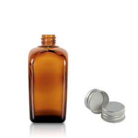 140x 10ml Braunglasflasche mit Aluminiumverschluss