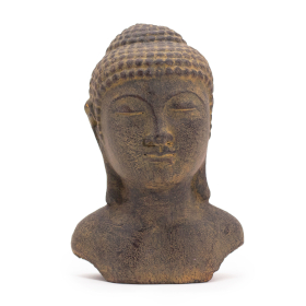 Tranquility Buddhakopf - Grau