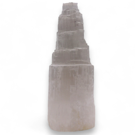 Natürliche Selenit-Turmlampe- 25 cm